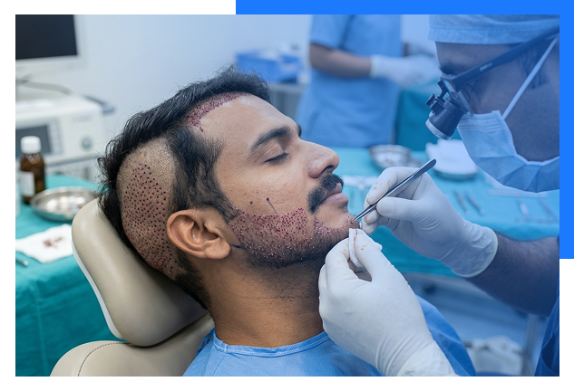 Beard Hair Transplant In Indore